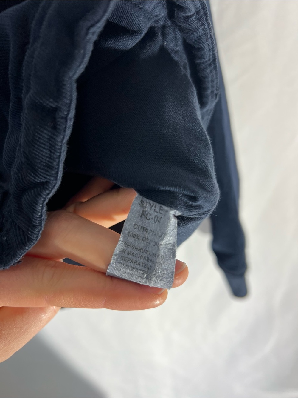 NWT Women’s HARD TAIL Navy* Corduroy Hooded Full Zip Jacket - Picture 5 of 6